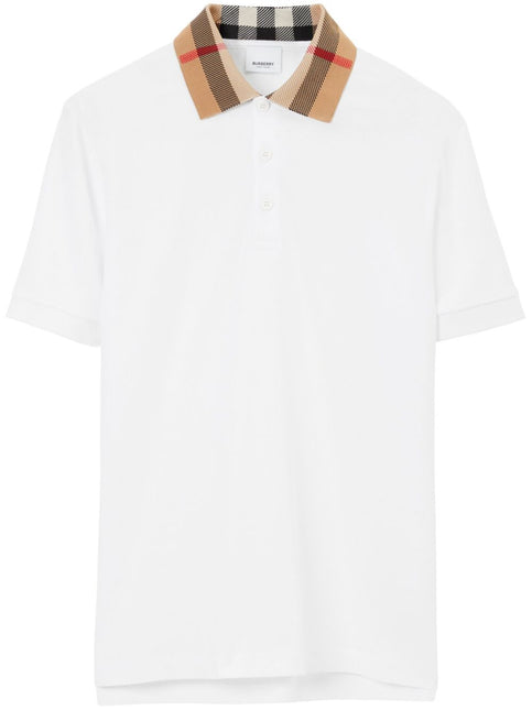 Burberry Vintage check print-detail polo shirt