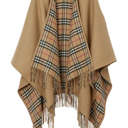 Burberry Reversible Check Wool Cape