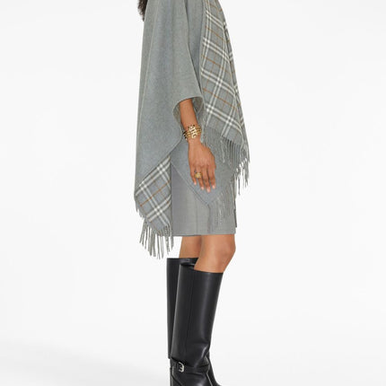 Burberry Vintage Check Reversible Wool Cape