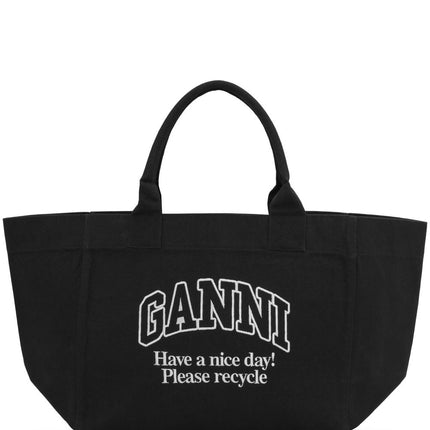 Ganni Organic cotton XXL tote bag