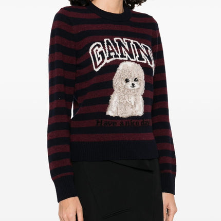 GANNI Sweaters Bordeaux