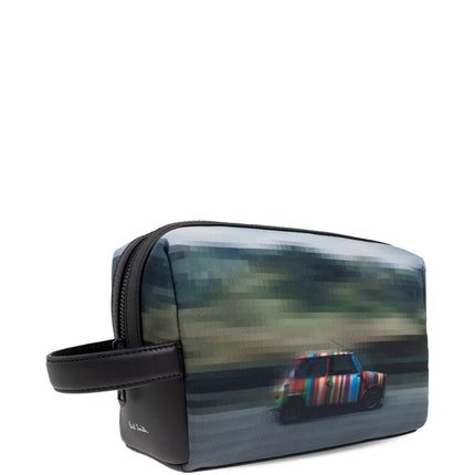 Paul Smith Recycled Polyester 'Pixelated Mini' Washbag