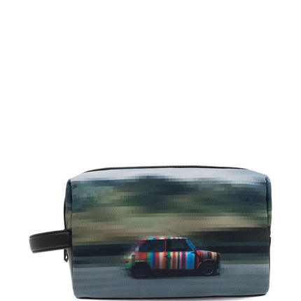 Paul Smith Recycled Polyester 'Pixelated Mini' Washbag
