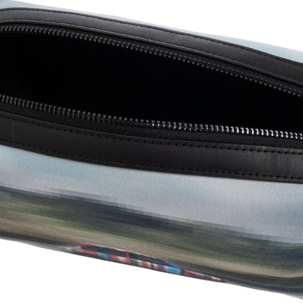 Paul Smith Recycled Polyester 'Pixelated Mini' Washbag
