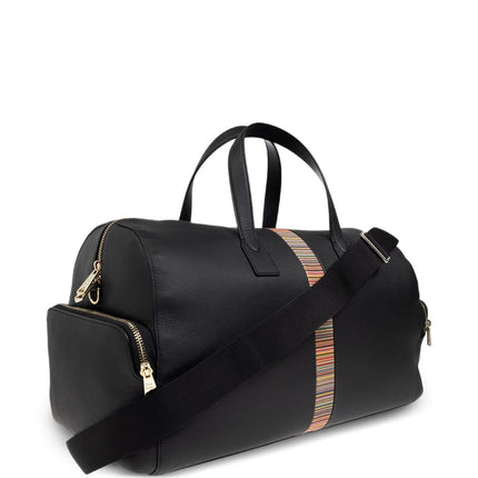 Paul Smith Leather 'Signature Stripe' Trim Holdall