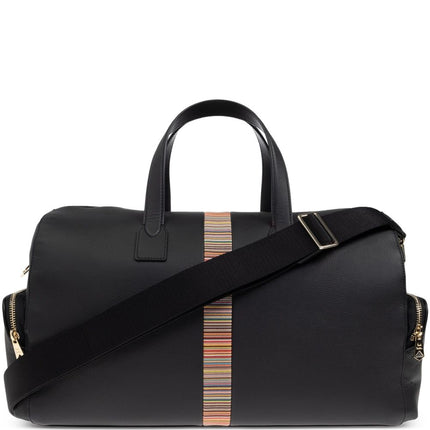 Paul Smith Leather 'Signature Stripe' Trim Holdall