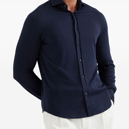Brunello Cucinelli Shirts Blue