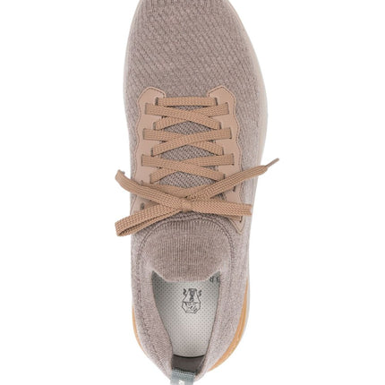 Brunello Cucinelli Runners in wool and semi-gloss calfskin