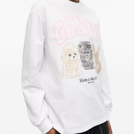 GANNI Sweaters White