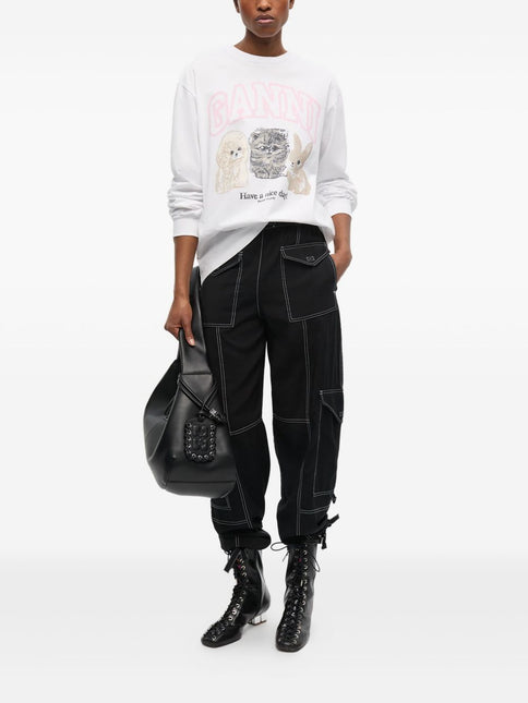 GANNI Sweaters White