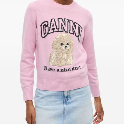 GANNI Sweaters Pink