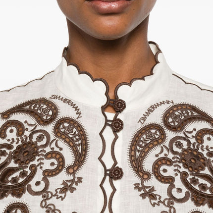 Zimmermann Shirts Ivory