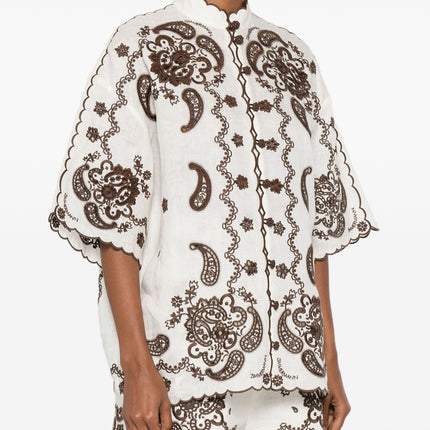 Zimmermann Shirts Ivory