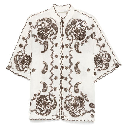 Zimmermann Shirts Ivory
