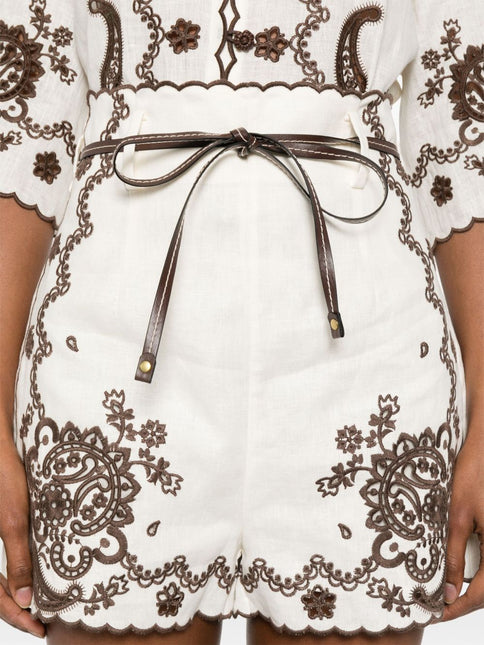 Zimmermann Shorts Ivory