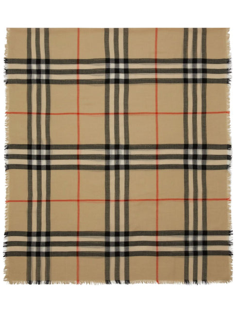 Burberry Check wool scarf