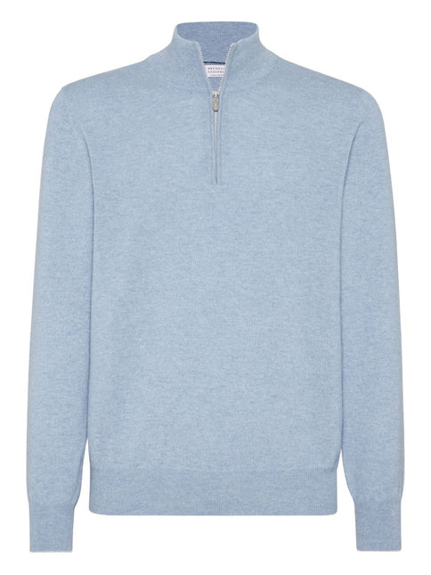 Brunello Cucinelli Sweaters Clear Blue