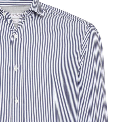 Brunello Cucinelli Shirts Blue