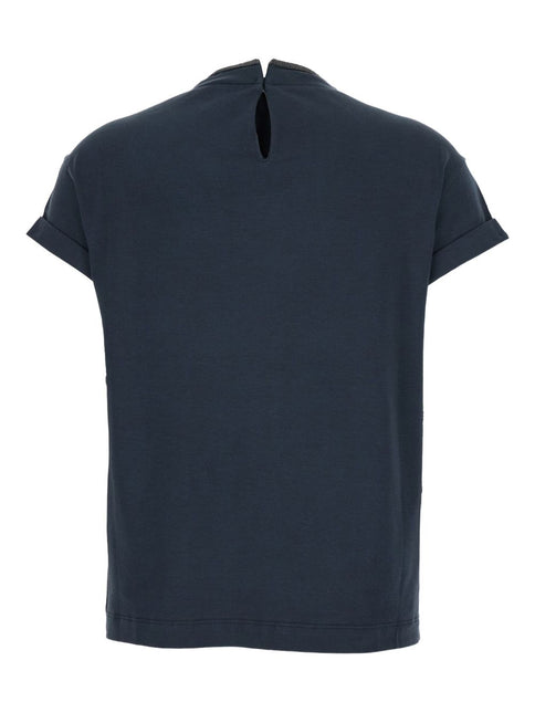 Brunello Cucinelli T-shirts and Polos Blue