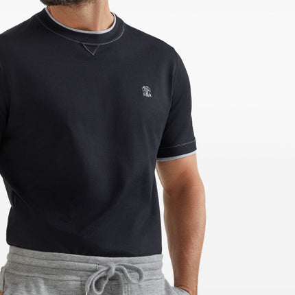 Brunello Cucinelli T-shirts and Polos Blue