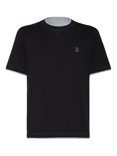 Brunello Cucinelli T-shirts and Polos Blue