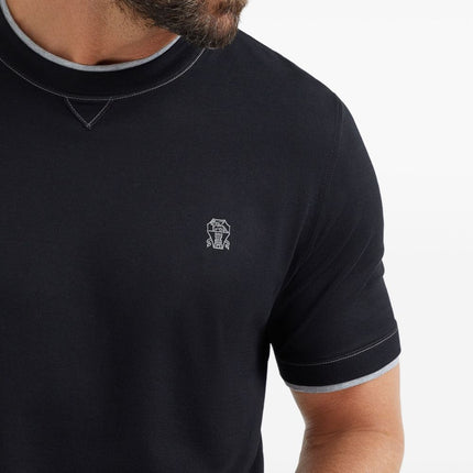 Brunello Cucinelli T-shirts and Polos Blue