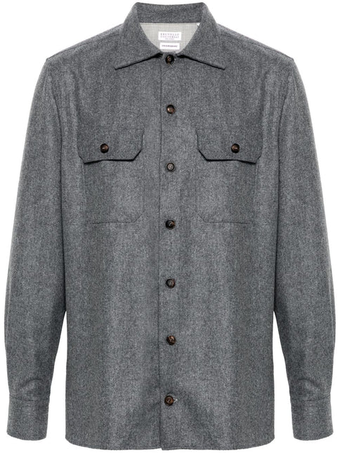 Brunello Cucinelli Shirts Grey