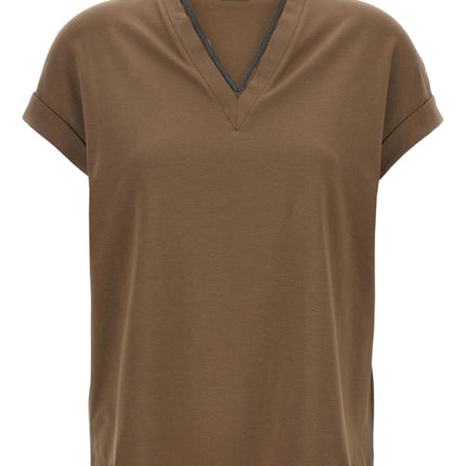 Brunello Cucinelli T-shirts and Polos Brown