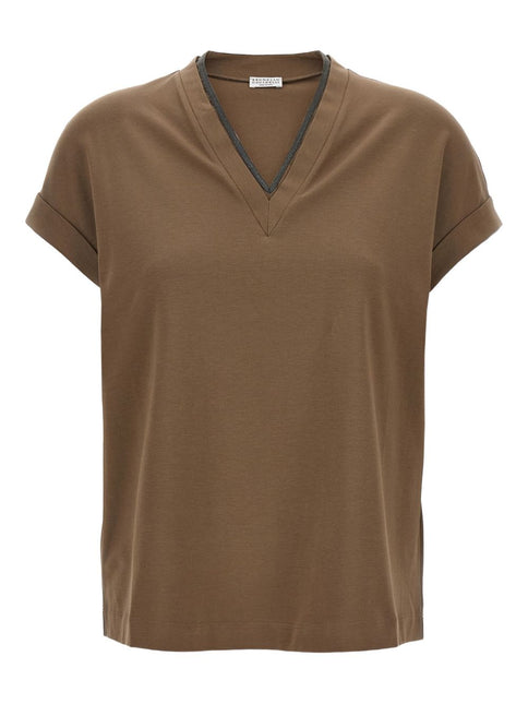 Brunello Cucinelli T-shirts and Polos Brown