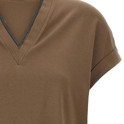 Brunello Cucinelli T-shirts and Polos Brown