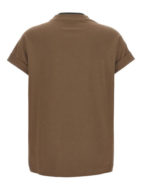 Brunello Cucinelli T-shirts and Polos Brown