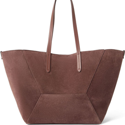 Brunello Cucinelli BC Duo bag in suede with monili