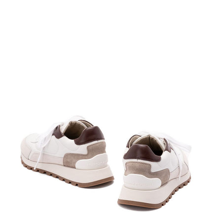 Brunello Cucinelli Calfskin and suede runners