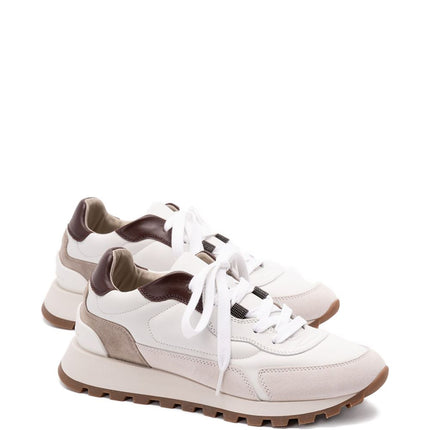 Brunello Cucinelli Calfskin and suede runners