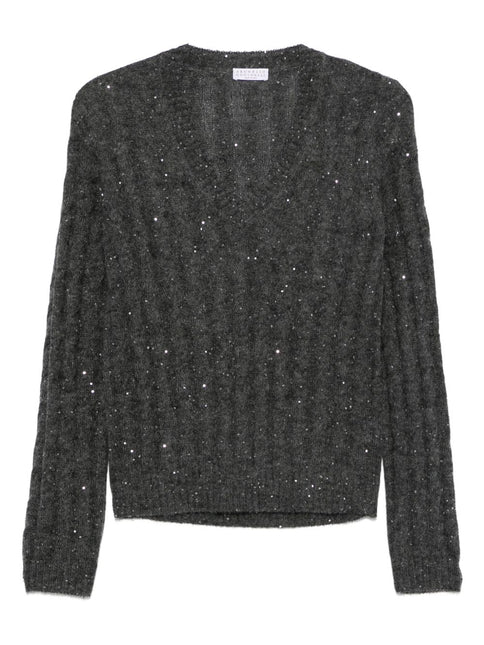 Brunello Cucinelli Sweaters Grey