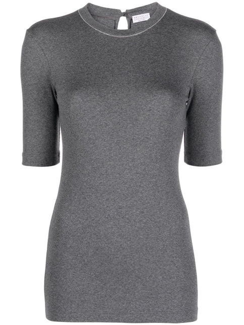 Brunello Cucinelli T-shirts and Polos Grey