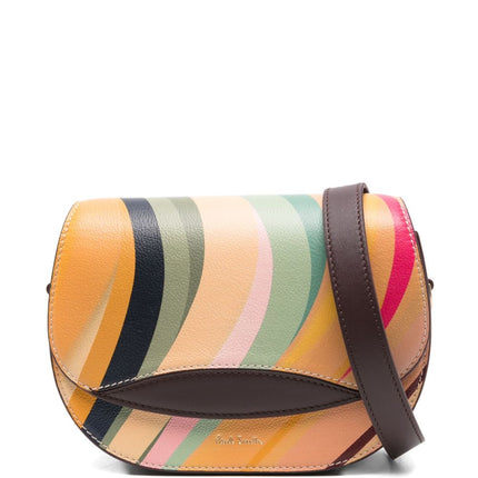 Paul Smith Swirl Leather Saddle Bag