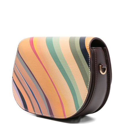 Paul Smith Swirl Leather Saddle Bag