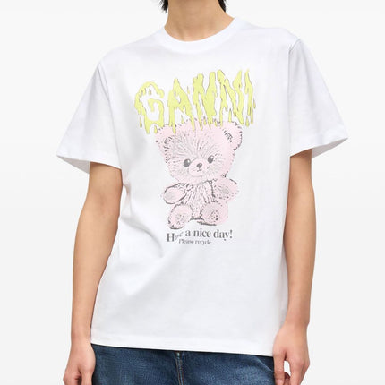 GANNI T-shirts and Polos White