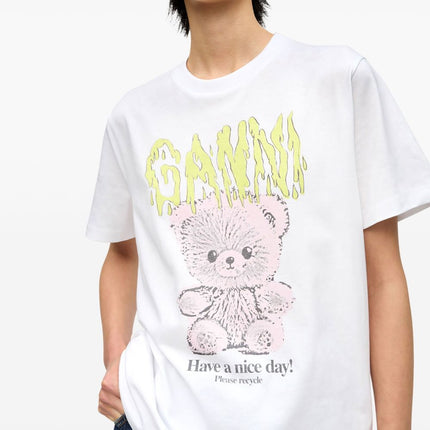GANNI T-shirts and Polos White