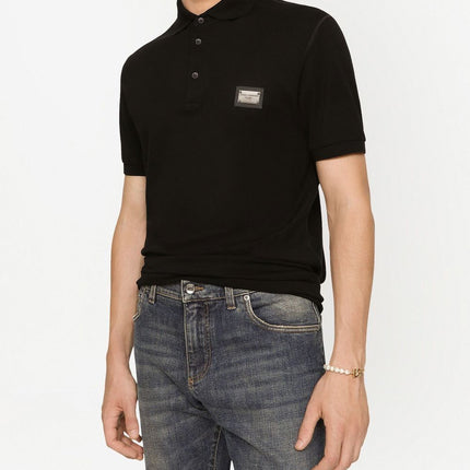 Dolce & Gabbana Logo cotton polo shirt