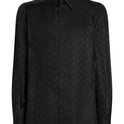 Dolce & Gabbana DG logo martini jacquard shirt