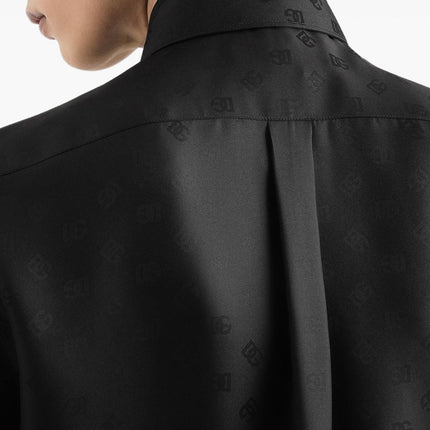 Dolce & Gabbana DG logo martini jacquard shirt
