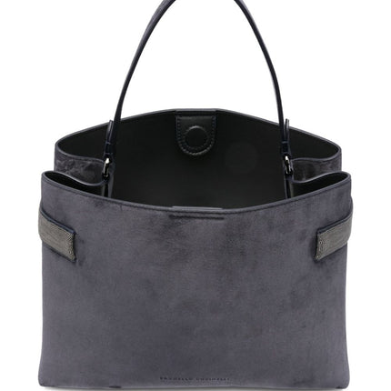 Brunello Cucinelli Suede leather handbag