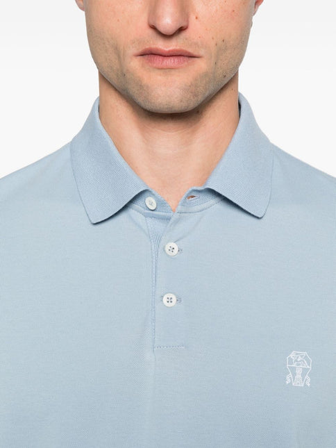 Brunello Cucinelli T-shirts and Polos Clear Blue