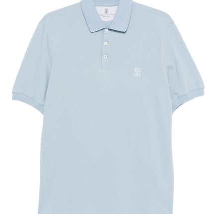 Brunello Cucinelli T-shirts and Polos Clear Blue