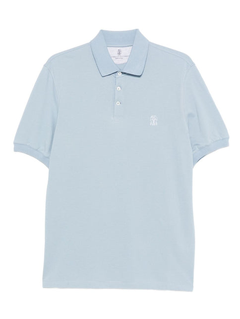 Brunello Cucinelli T-shirts and Polos Clear Blue