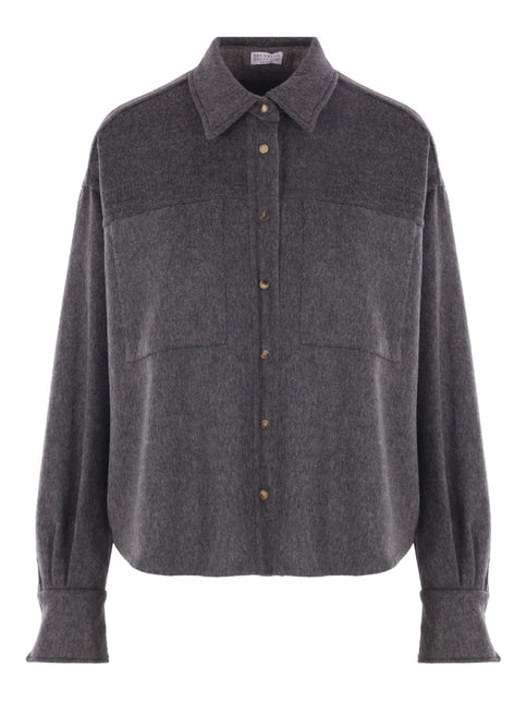 Brunello Cucinelli Shirts Grey