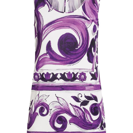 Dolce & Gabbana Maiolica print tank top