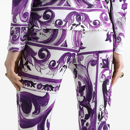 Dolce & Gabbana Maiolica print trousers